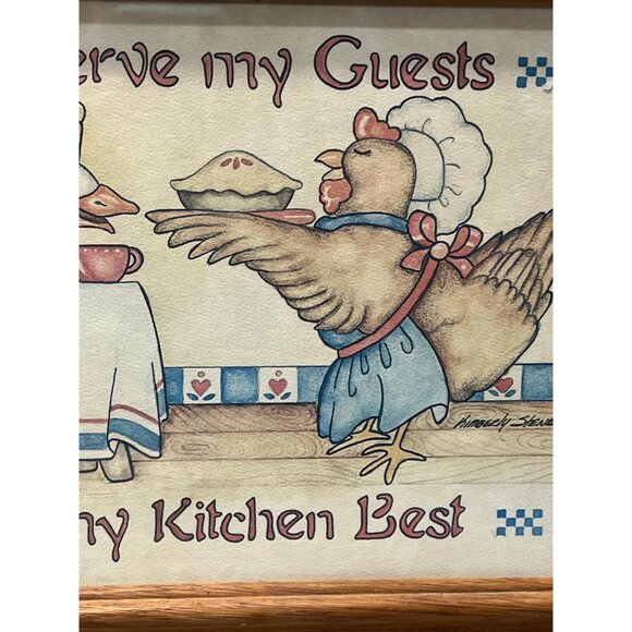 Country Kitchen Framed Print Kimberly Stenbo Figi Graphics 1990s Farm Animals - Picture 5 of 8